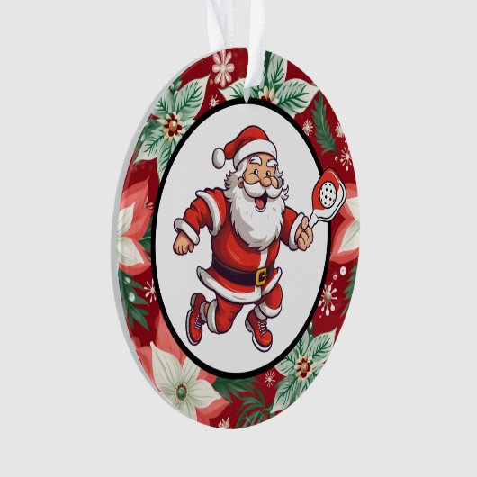Pickleball Merry kerst Ornament (voorkant)