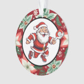 Pickleball Merry kerst Ornament (voorkant)