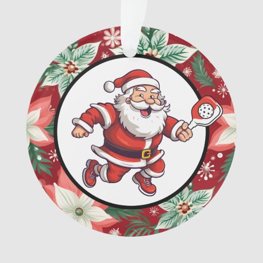 Pickleball Merry kerst Ornament (voorkant)