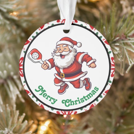 Pickleball Merry kerst Ornament (Boom)