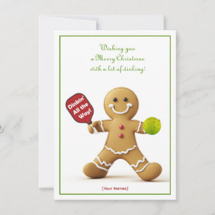 Pickleball 🎄 Merry Kerstmis, aangepaste tekst