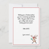 Pickleball 🎄 Merry Kerstmis, aangepaste tekst (Achterkant)