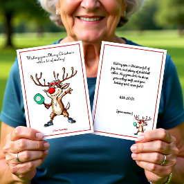 Pickleball 🎄 Merry Kerstmis, aangepaste tekst