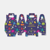 Pickleball 🎄 Merry Kerstmis, aangepaste tekst Bedankdoosjes (Uitgevouwen)