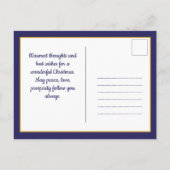 Pickleball 🎄 Merry Kerstmis, aangepaste tekst Briefkaart (Achterkant)