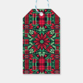 Pickleball 🎄 Merry Kerstmis, aangepaste tekst Cadeaulabel (Achterkant)