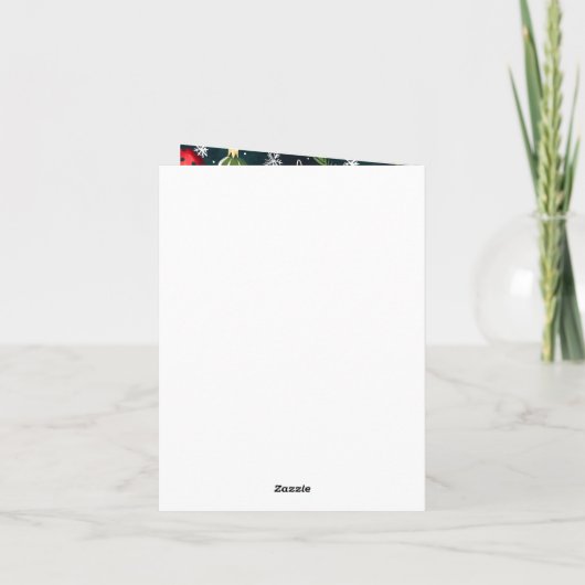 Pickleball 🎄 Merry Kerstmis, aangepaste tekst Feestdagen Kaart (Achterkant)