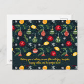 Pickleball 🎄 Merry Kerstmis, aangepaste tekst Feestdagenkaart (Voorkant / Achterkant)