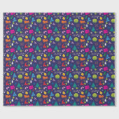  Pickleball 🎄 Merry Kerstmis - blauw van de marin Cadeaupapier (Vlak)