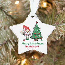 🧑 🎄 Pickleball Merry Kerststar Ornament