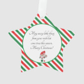 🧑 ‍ 🎄 Pickleball Merry Kerststar Ornament (achterkant)