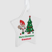 🧑 ‍ 🎄 Pickleball Merry Kerststar Ornament (voorkant)