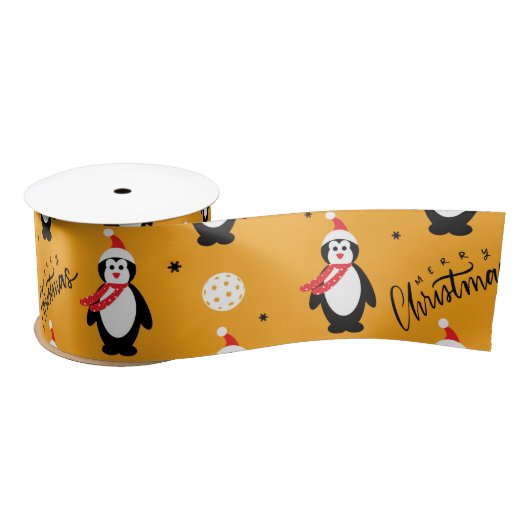 🐧 Pickleball Merry 🎁 Satin Ribbon Satijnen Lint (Spoel)