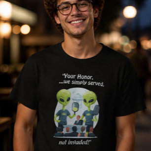 Pickleball met Buitenaardse Grappige T-shirt
