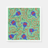 Pickleball met een Bow Napkin Servet (Voorkant)