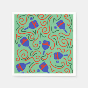 Pickleball met een Bow Napkin Servet