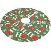Pickleball met kerstbal Red Green Snowflakes Ho Ho Kerstboom Rok (Gekanteld)