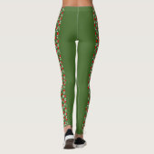 Pickleball met kerstbal Red Green Snowflakes Ho Ho Leggings (Achterkant)