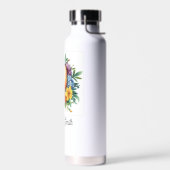 Pickleball met mooie bloemen waterfles (Links)