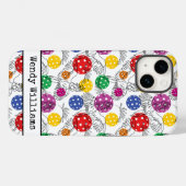 Pickleball met 🦜 parrots, iPhone 14 Case-Mate iPhone Case (Achterkant (horizontaal))