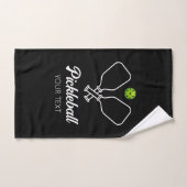Pickleball met peddels & bal gepersonaliseerd handdoek (Handdoek)