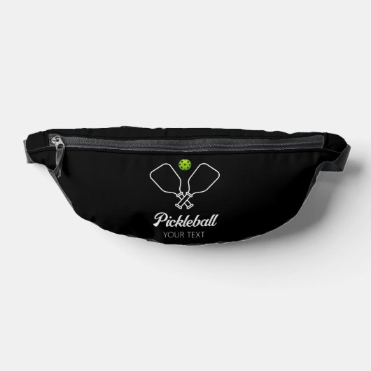 Pickleball met peddels & bal gepersonaliseerd heuptasje (Liggend)