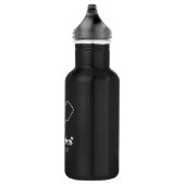 Pickleball met peddels & bal Gepersonaliseerd zwar Waterfles (Rechts)