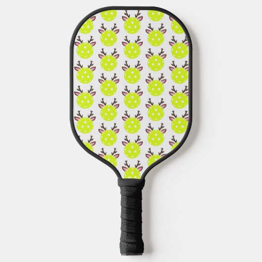 Pickleball met rendier Antlers. Funny Pickleball Pickleball Paddle (Voorkant)
