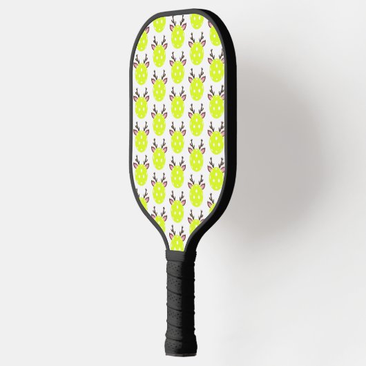 Pickleball met rendier Antlers. Funny Pickleball Pickleball Paddle (Links)