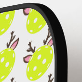 Pickleball met rendier Antlers. Funny Pickleball Pickleball Paddle (Links Detail)