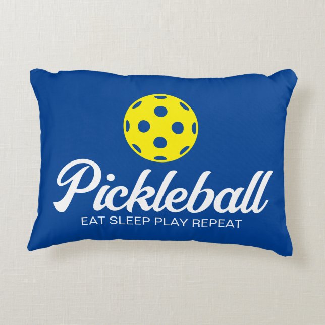 Pickleball-minachting accuscans voor sofa of stoel accent kussen (Achterkant)