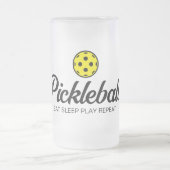 Pickleball-minnaar-glazen bier-cadeau voor vriende matglas bierpul (Center)