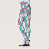Pickleball - minty / roze mix van kleine picklebal leggings (Links)
