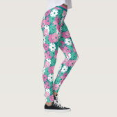 Pickleball - minty / roze mix van kleine picklebal leggings (Rechts)