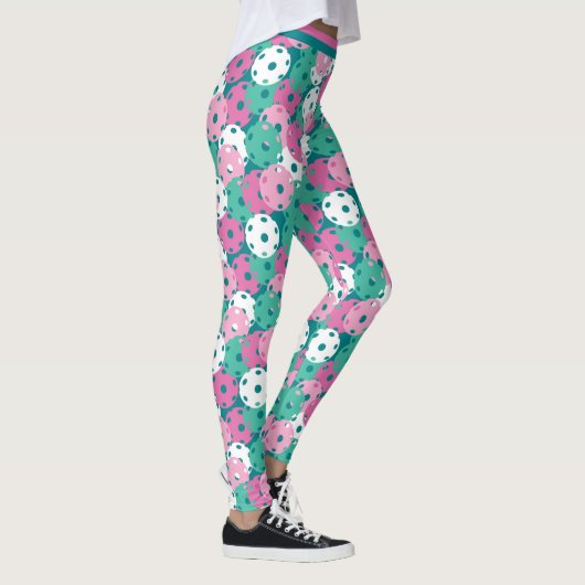 Pickleball - minty / roze mix van kleine picklebal leggings (Rechts)