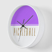 PICKLEBALL Modern licht Paarse witte kleur blok (Hoek)