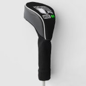 Pickleball-modus ingeschakeld golfheadcover (Schuin)