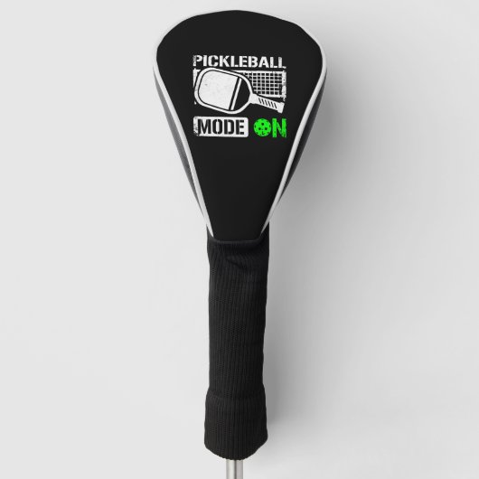 Pickleball-modus ingeschakeld golfheadcover (Voorkant)