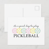 Pickleball Moeder Speler Paddle Sport Feestdagenkaart (Voorkant / Achterkant)