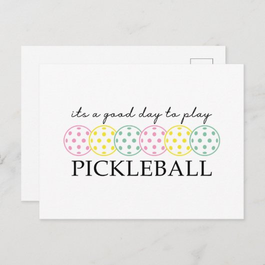 Pickleball Moeder Speler Paddle Sport Feestdagenkaart (Voorkant / Achterkant)