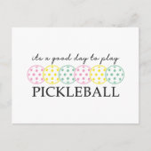 Pickleball Moeder Speler Paddle Sport Feestdagenkaart (Voorkant)