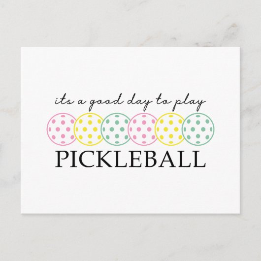 Pickleball Moeder Speler Paddle Sport Feestdagenkaart (Voorkant)