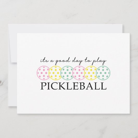 Pickleball Moeder Speler Paddle Sport Kaart (Voorkant)