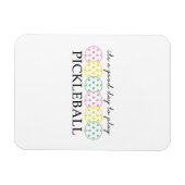 Pickleball Moeder Speler Paddle Sport Magneet (Horizontaal)