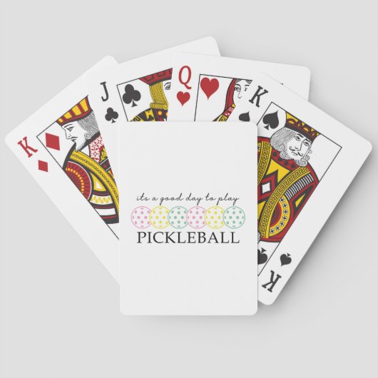 Pickleball Moeder Speler Paddle Sport Pokerkaarten (Achterkant)