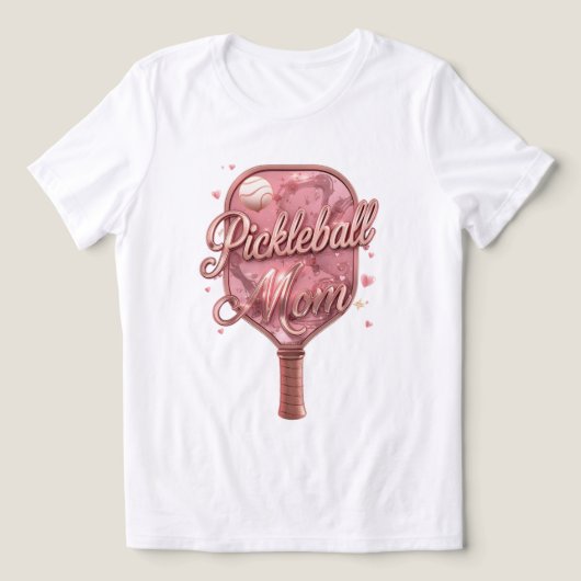 Pickleball Moeder T-shirt – Leuke Pickleball Cadea (Design voorkant)
