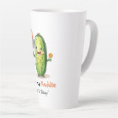 Pickleball Mok, Grappig, Schattig Pickleball Item Latte Mok (Rechterhoek)