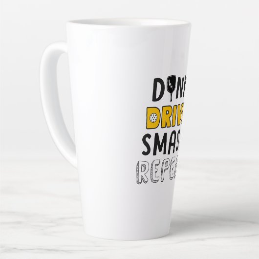 Pickleball Mok, Grappig, Schattig Pickleball Item Latte Mok (Linkerhoek)