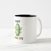 Pickleball Mok, Grappig, Schattig Pickleball Item Tweekleurige Koffiemok (Voorkant rechts)