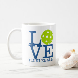 Pickleball-Mok: "LIEFPICKLEBALL" Koffiemok
